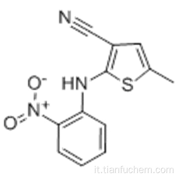 5-metil-2 - [(2-nitrofenil) ammino] tiofene-3-carbonitrile CAS 138564-59-7